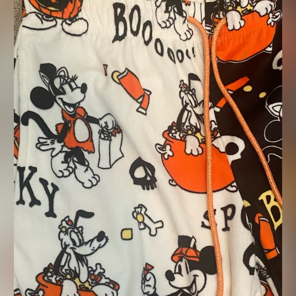 Disney Mickey Mouse Halloween Super Soft Sleepwear Pajama Jogger Pants Minnie - Picture 4 of 7
